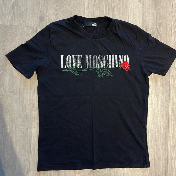 Men’s love Moschino T-shirt - black - Small - Picture 1 of 4